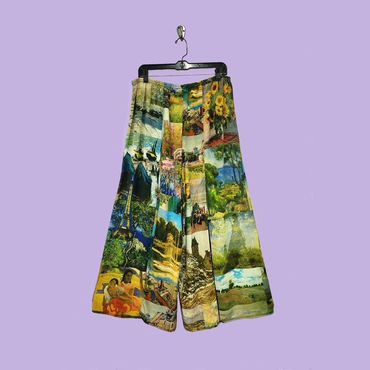 Boat Pants in Last Impression Multicolor Printed Silk