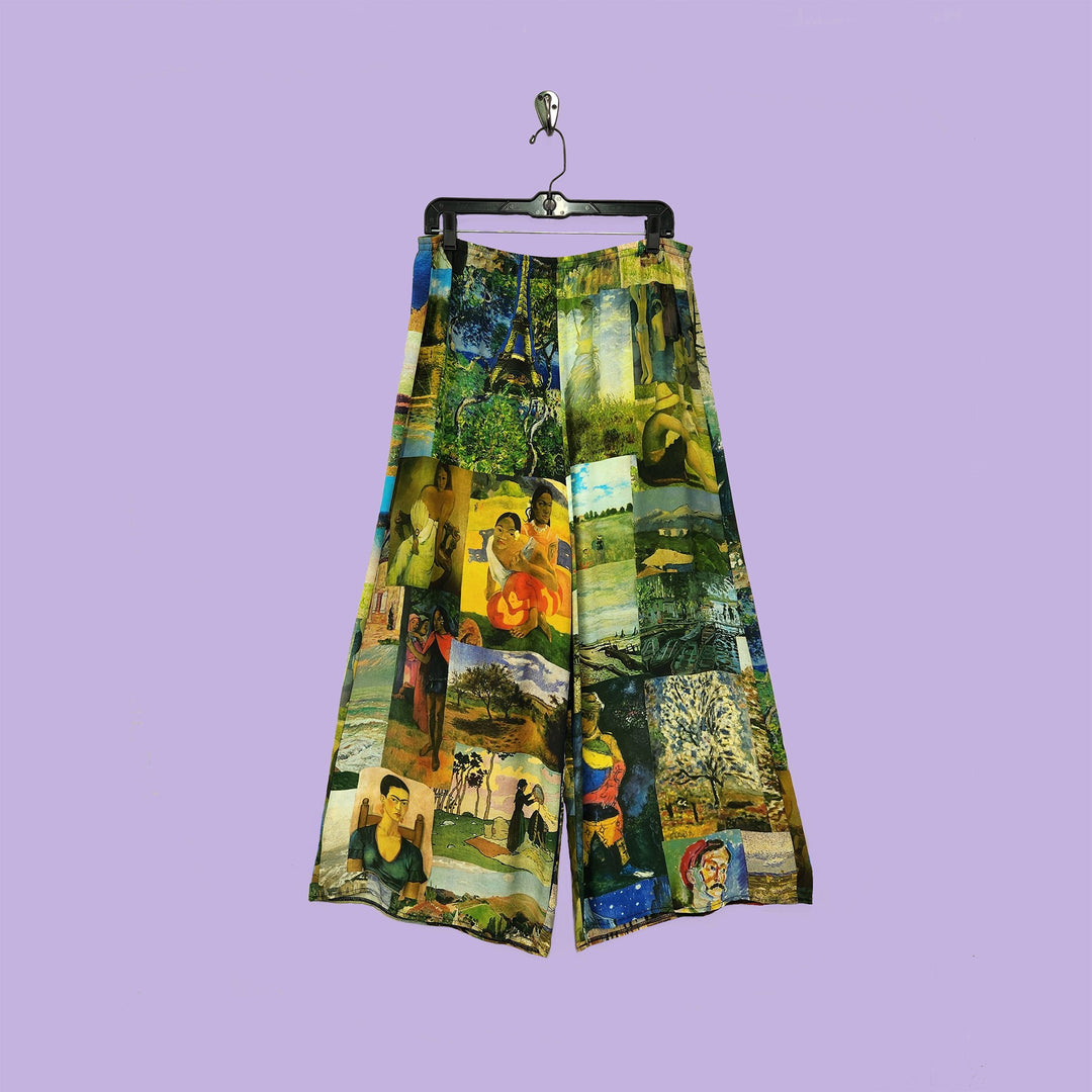 Boat Pants in Last Impression Multicolor Printed Silk