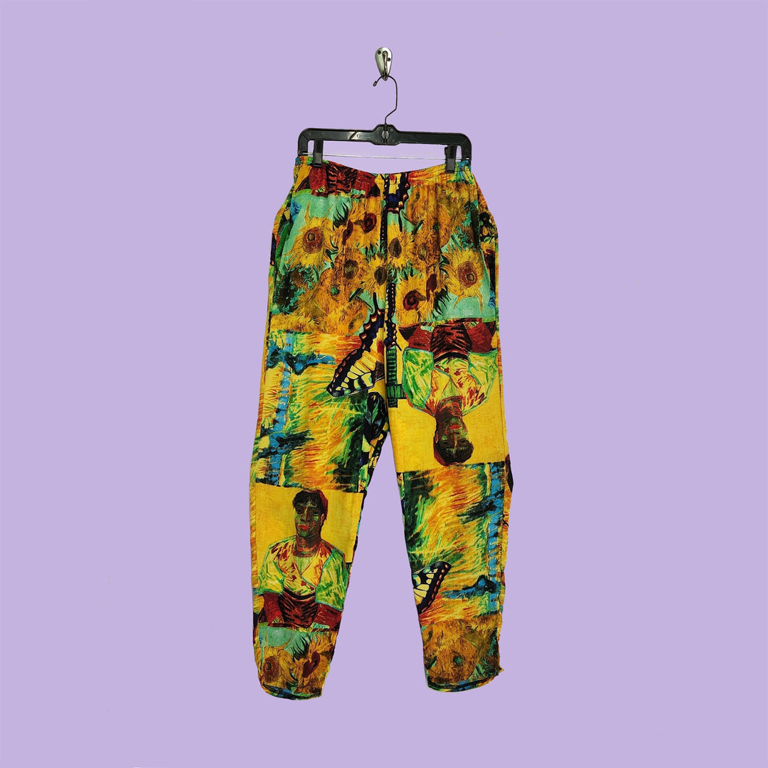 Chinese Pants in URU Multicolor Printed Silk