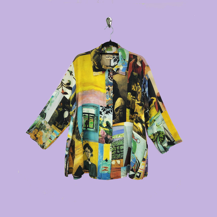 Country Shirt in Intuition Multicolor Printed Silk