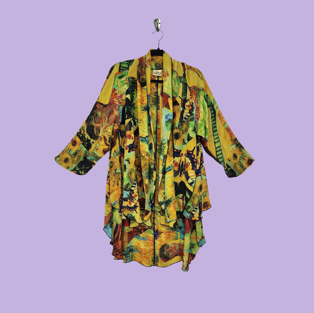 Dream Jacket in URU Gold Printed Silk