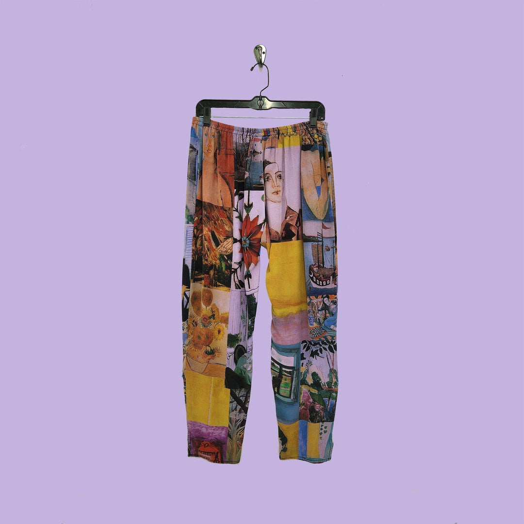 Pencil Pants in Intuition Lilac Printed Silk