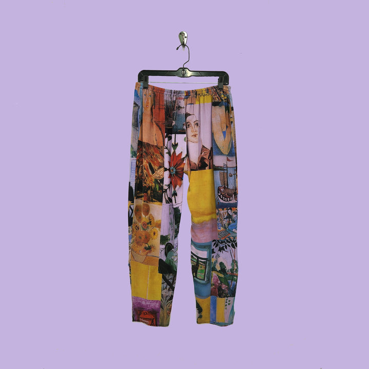 Pencil Pants in Intuition Lilac Printed Silk
