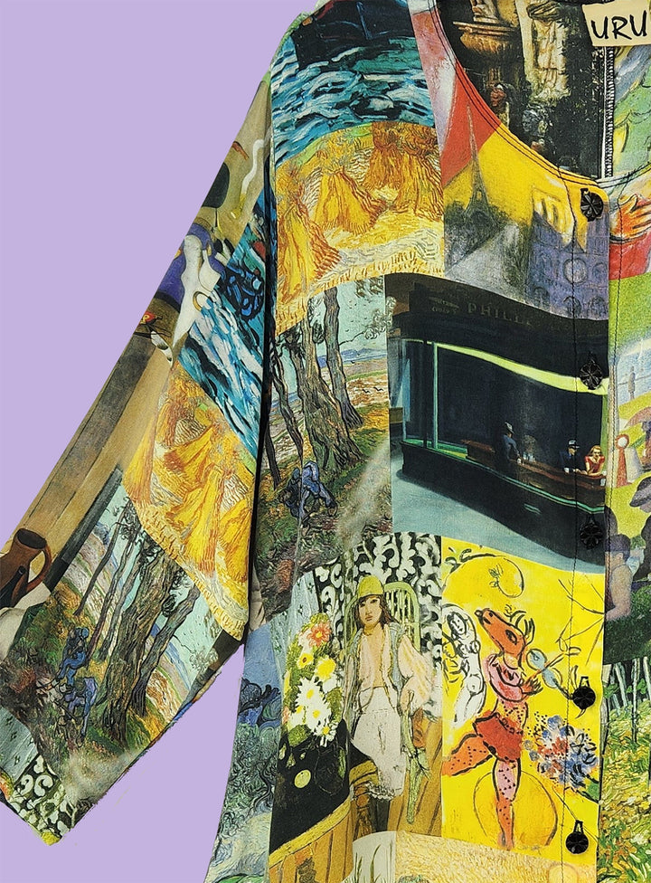 Picnic Tunic in Timeless Multicolor Printed Silk