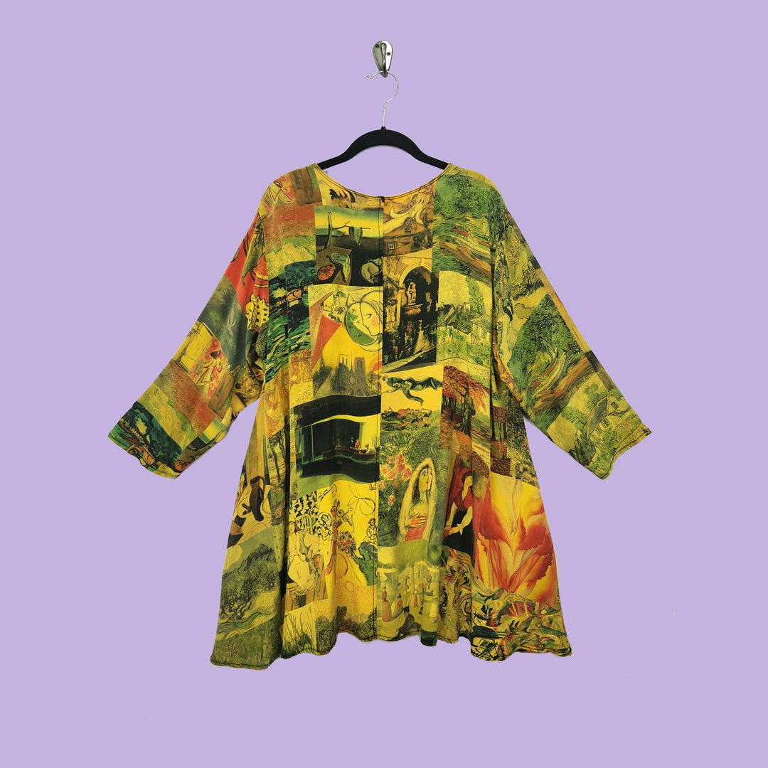 Picnic Tunic in Timeless Gold Printed Silk