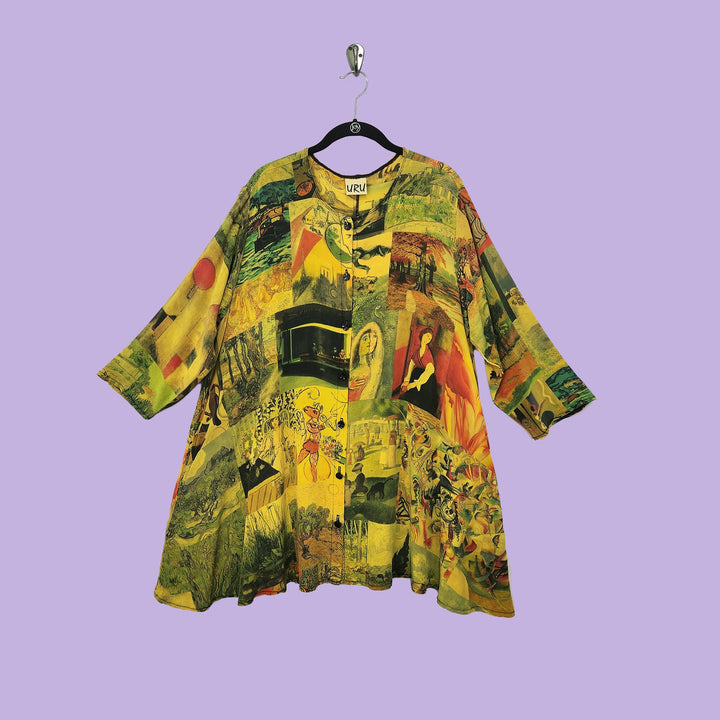 Picnic Tunic in Timeless Gold Printed Silk