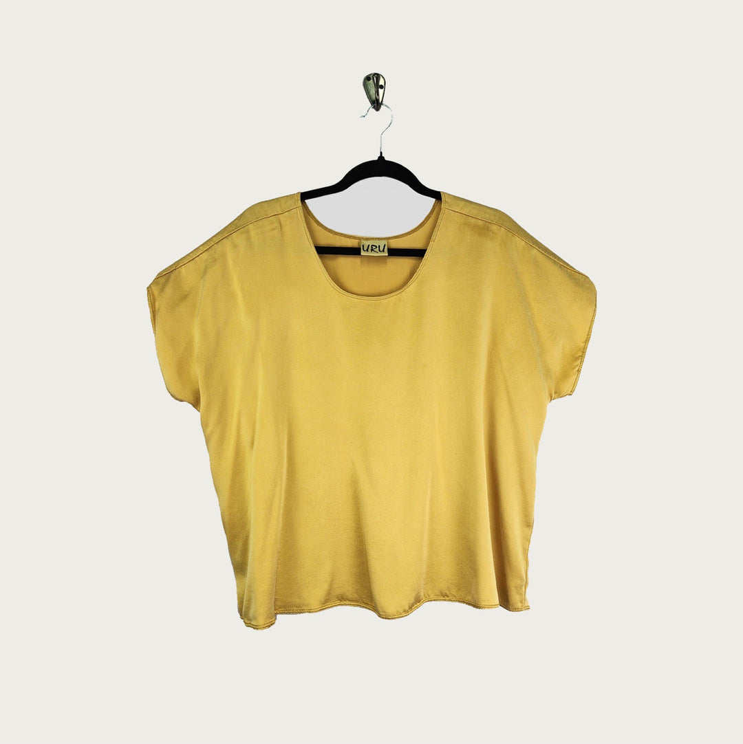 Shell in Gold Charmeuse Silk