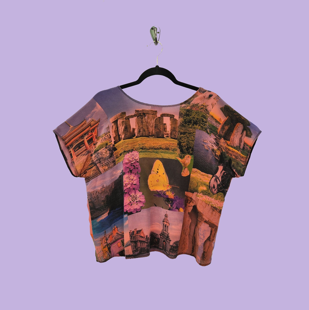 Shell in Harmony Coral Printed Silk