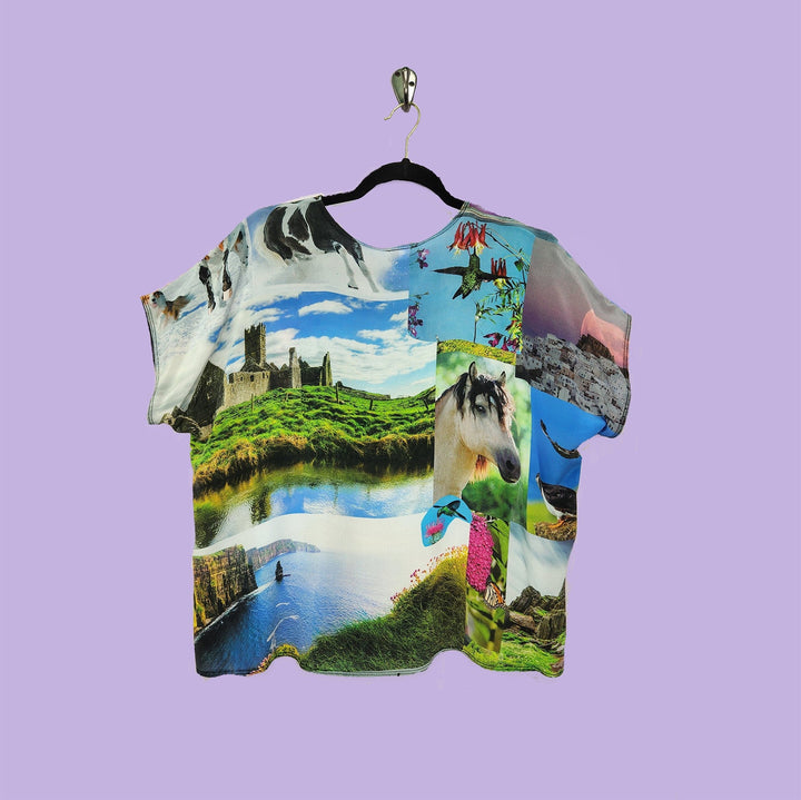 Shell in Harmony Multicolor Printed Silk