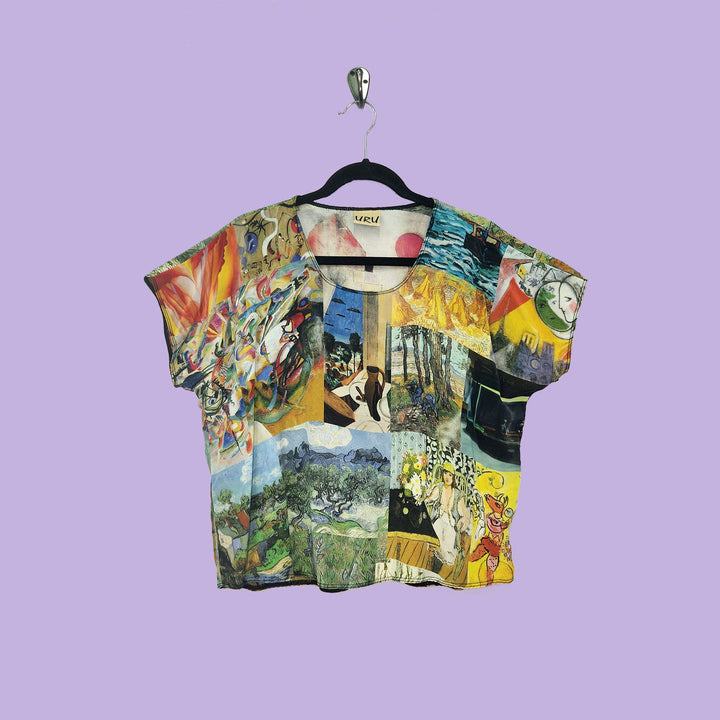 Shell in Timeless Multicolor Printed Silk