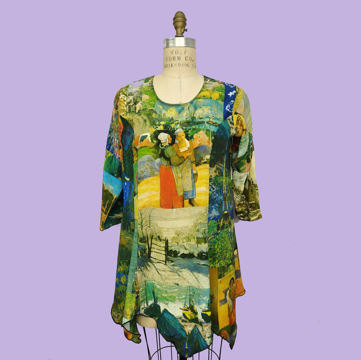 Sunday Smock in Last Impression Multicolor Printed Silk