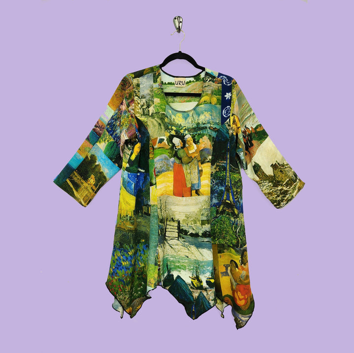 Sunday Smock in Last Impression Multicolor Printed Silk