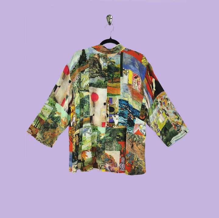 Venice Top in Timeless Multicolor Printed Silk