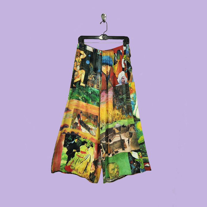 Boat Pants in Masters Multicolor Printed Silk