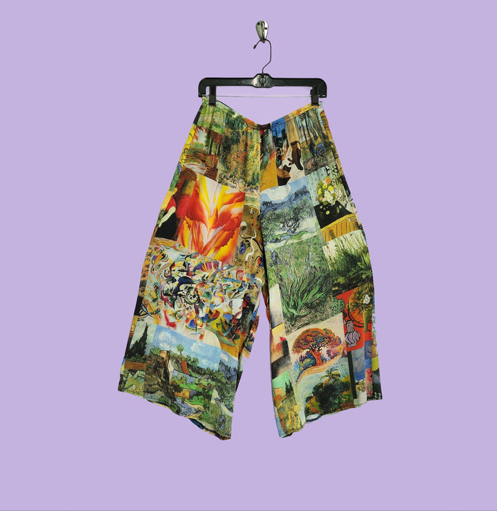 Boat Pants in Timeless Multicolor Printed Silk