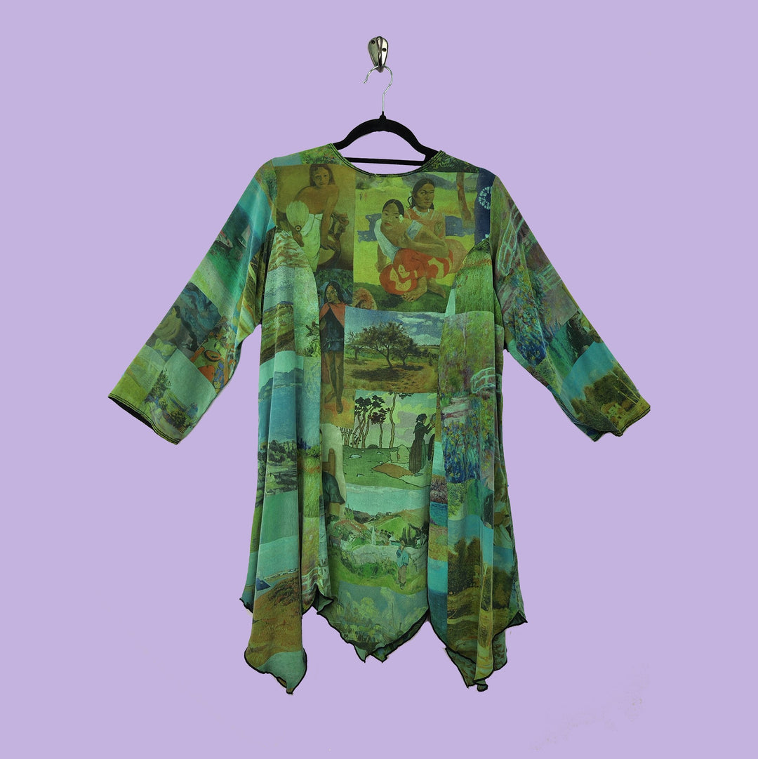 Sunday Smock in Last Impression Green Printed Silk