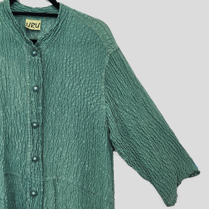 Venice Top in Spruce Braided Silk