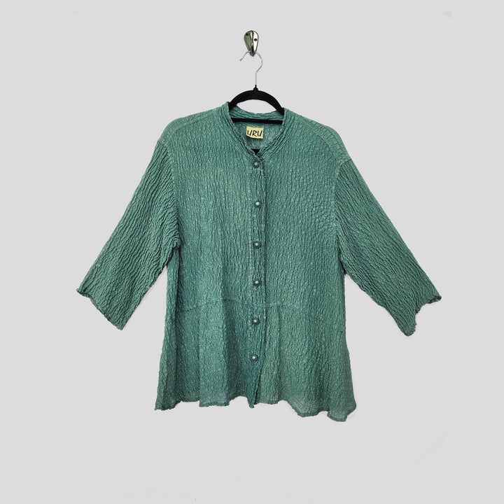 Venice Top in Spruce Braided Silk